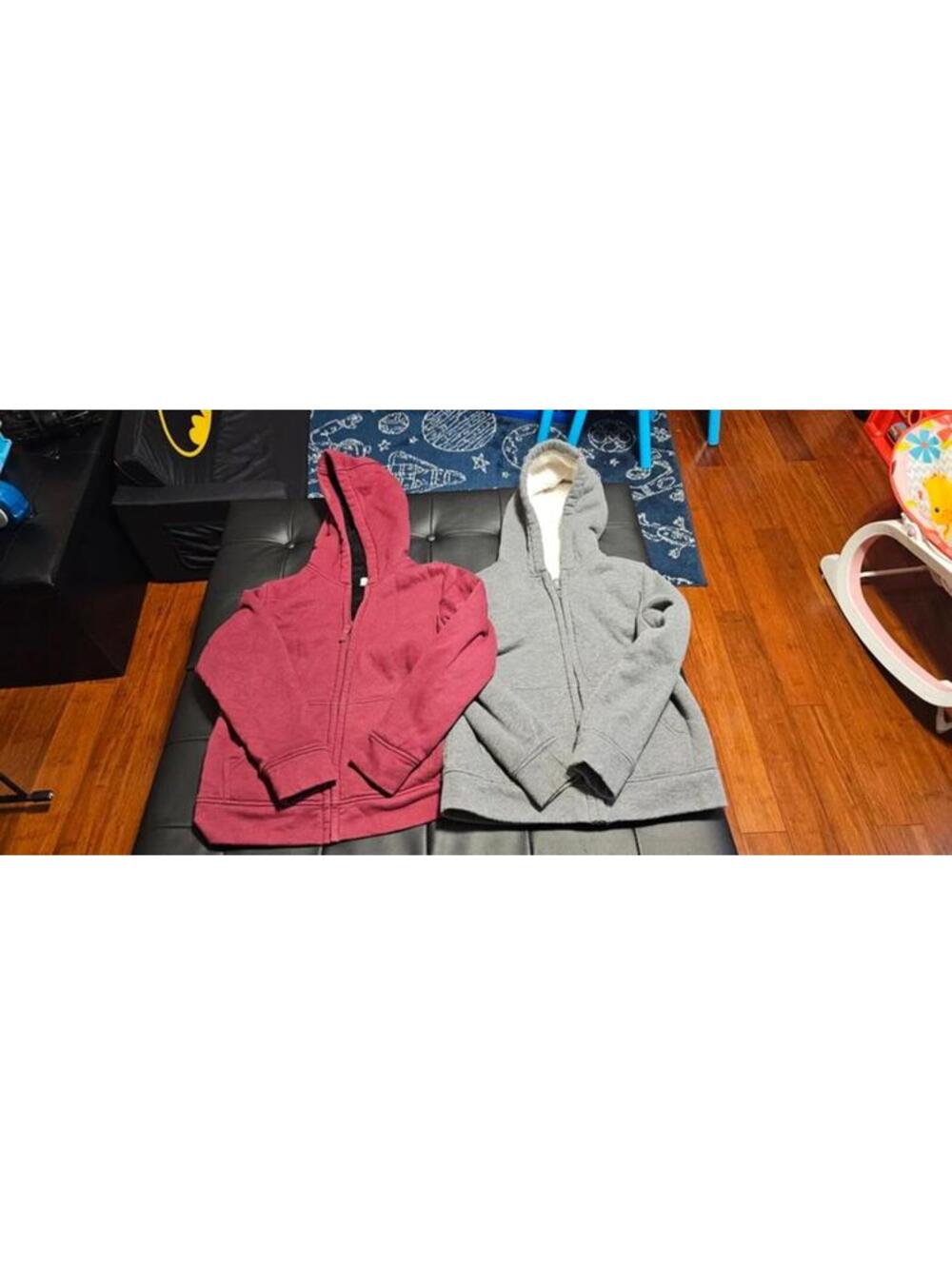 Boys large 10 12 sherpa lined hoodies